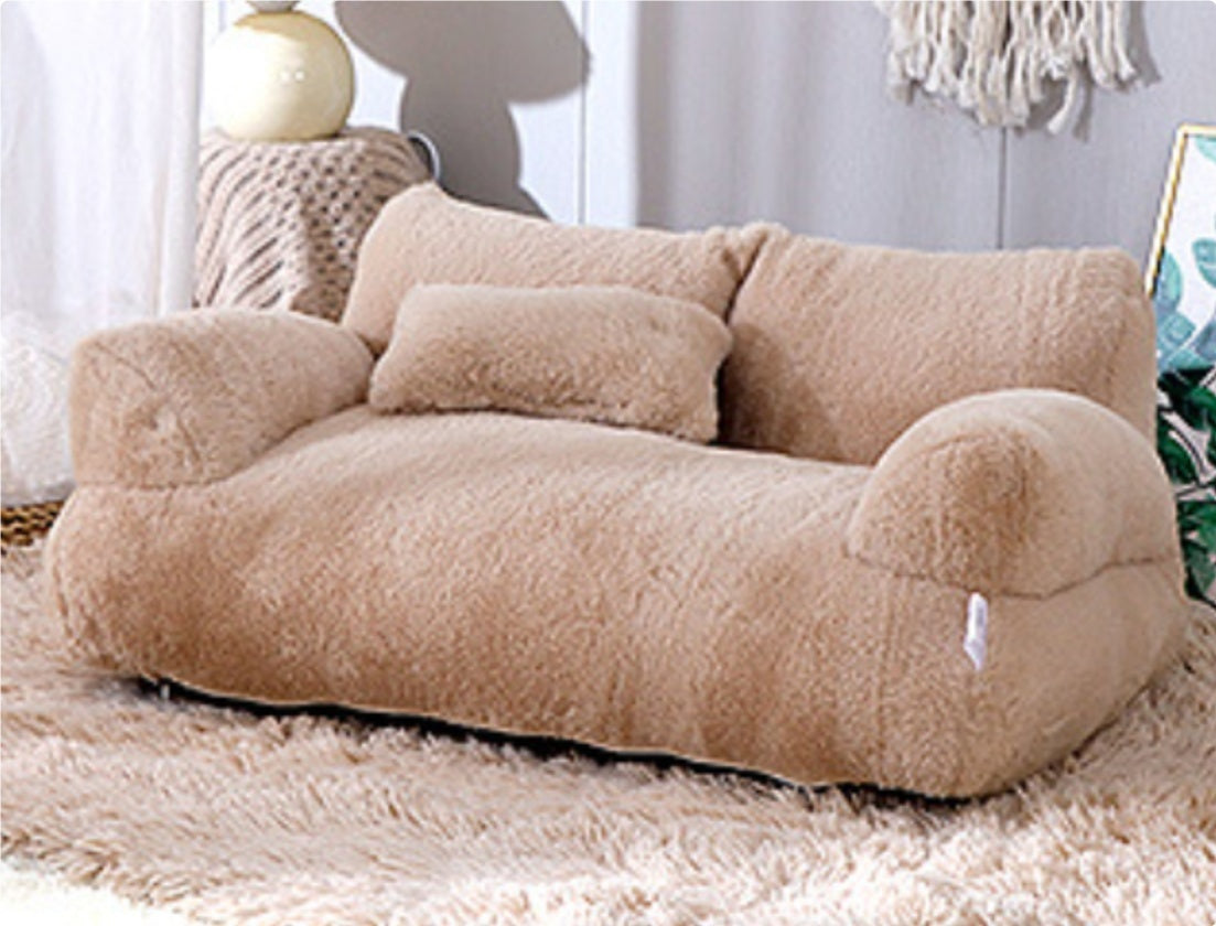 CalmiPet Pet Bed Sofa Winter Warm Pet Nest Pet Bed For Small Medium Dogs Cats Comfortable Plush Puppy Bed Pet Supplies