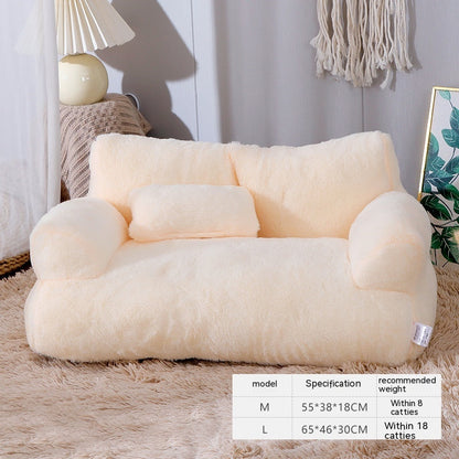 CalmiPet Pet Bed Sofa Winter Warm Pet Nest Pet Bed For Small Medium Dogs Cats Comfortable Plush Puppy Bed Pet Supplies