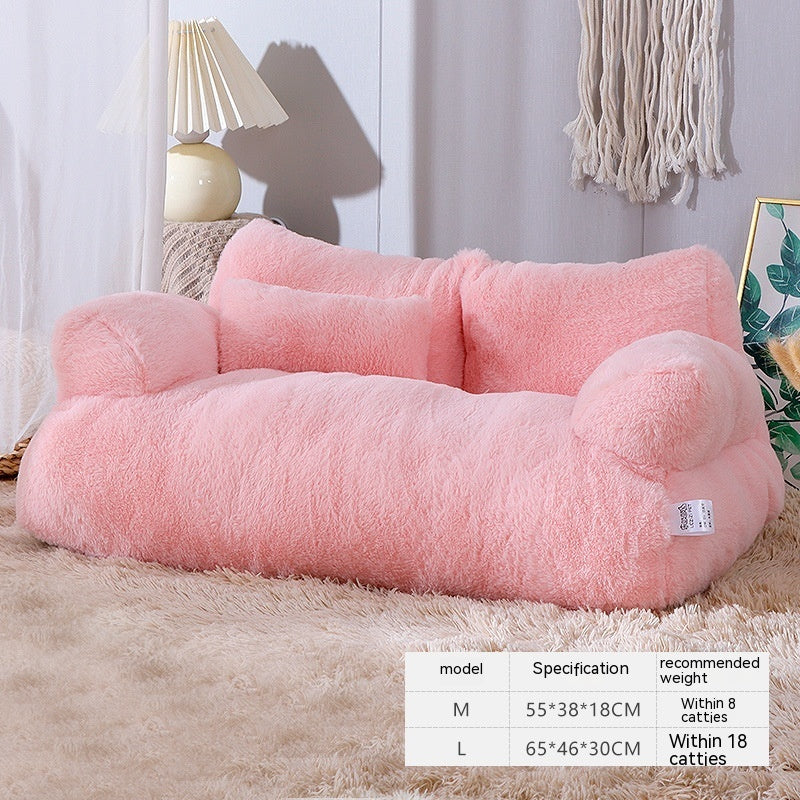 CalmiPet Pet Bed Sofa Winter Warm Pet Nest Pet Bed For Small Medium Dogs Cats Comfortable Plush Puppy Bed Pet Supplies