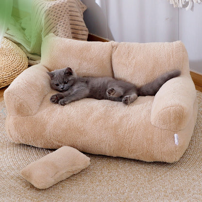 CalmiPet Pet Bed Sofa Winter Warm Pet Nest Pet Bed For Small Medium Dogs Cats Comfortable Plush Puppy Bed Pet Supplies