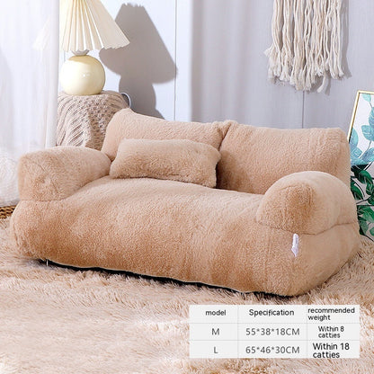 CalmiPet Pet Bed Sofa Winter Warm Pet Nest Pet Bed For Small Medium Dogs Cats Comfortable Plush Puppy Bed Pet Supplies