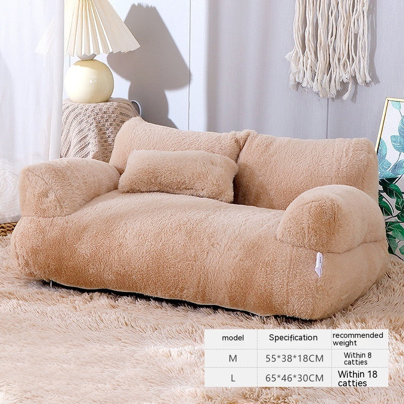 CalmiPet Pet Bed Sofa Winter Warm Pet Nest Pet Bed For Small Medium Dogs Cats Comfortable Plush Puppy Bed Pet Supplies