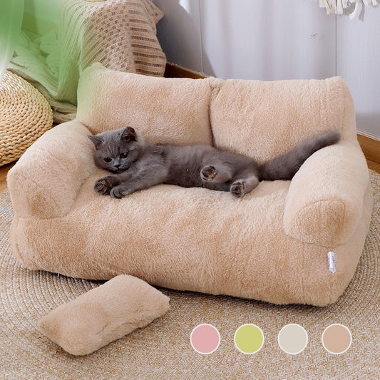 CalmiPet Pet Bed Sofa Winter Warm Pet Nest Pet Bed For Small Medium Dogs Cats Comfortable Plush Puppy Bed Pet Supplies